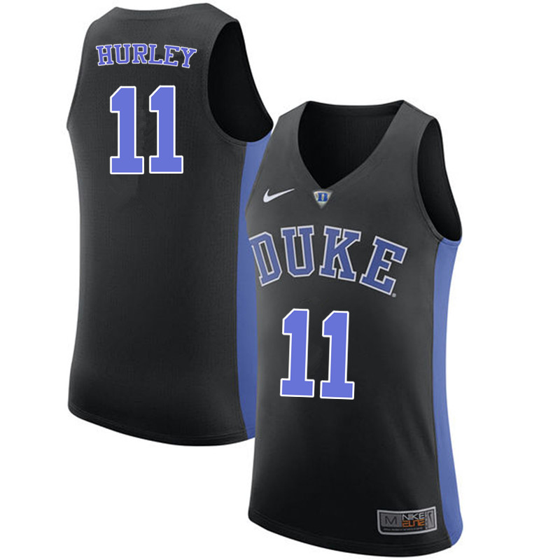 Duke Blue Devils #11 Bobby Hurley College Basketball Jerseys-Black